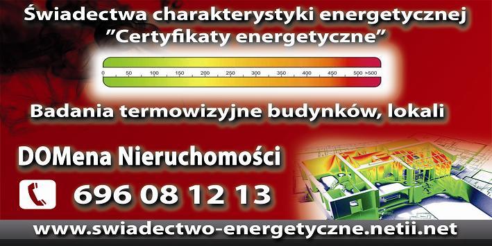 Świadectwa energetyczne, Badanie termowizyjne, Nowy Sącz, małopolskie