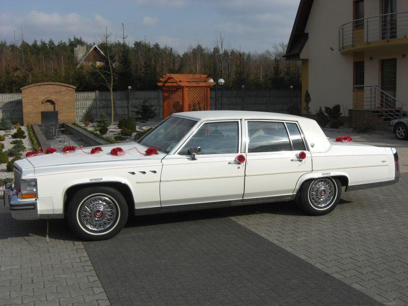 Auto Do Ślubu Biały Cadillac Zduńska Wola, łódzkie