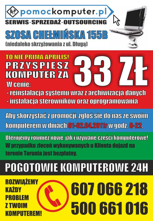 Przyspiesz komputer za 33 zł!