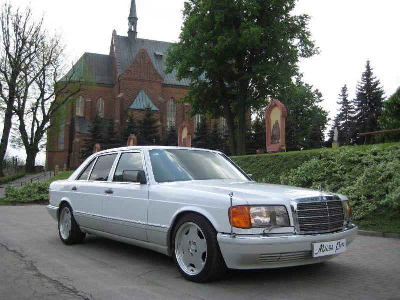 Mercedes-Benz 560SEL S-Klasa do Ślubu Rzeszów, podkarpackie