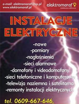 ELEKTRYK firma elektromaraf, Raszyn koło Warszawy, mazowieckie