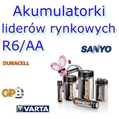 Akumulatorki liderów rynkowych R6/AA -Rybnik, śląskie