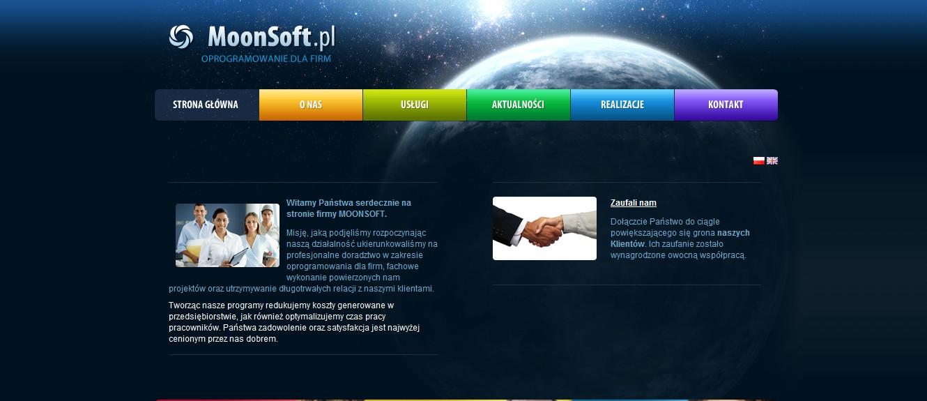 Firmowa strona internetowa www.moonsoft.pl