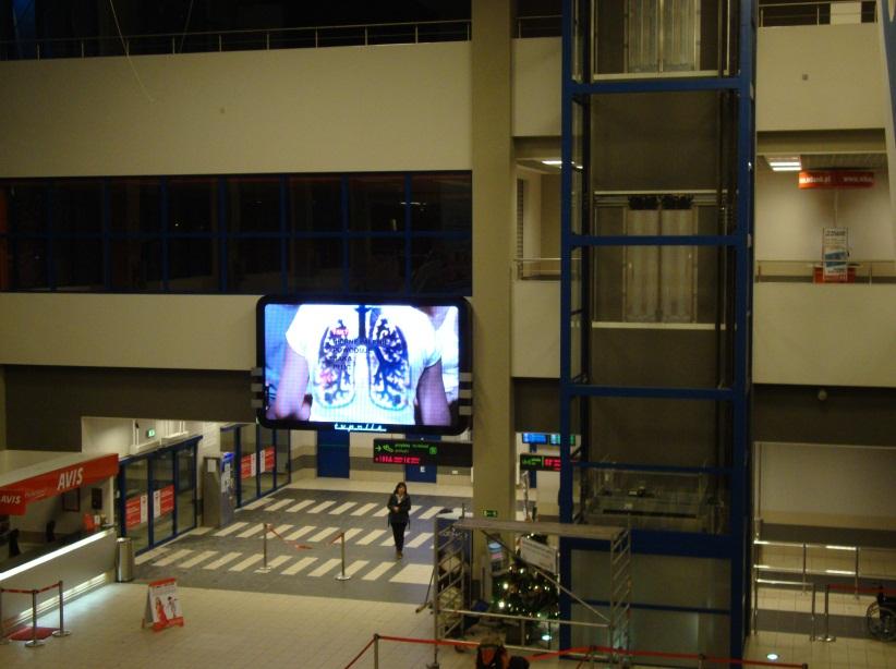 REKLAMA LED KATOWICE PYRZOWICE LOTNISKO TERMINAL B, śląskie