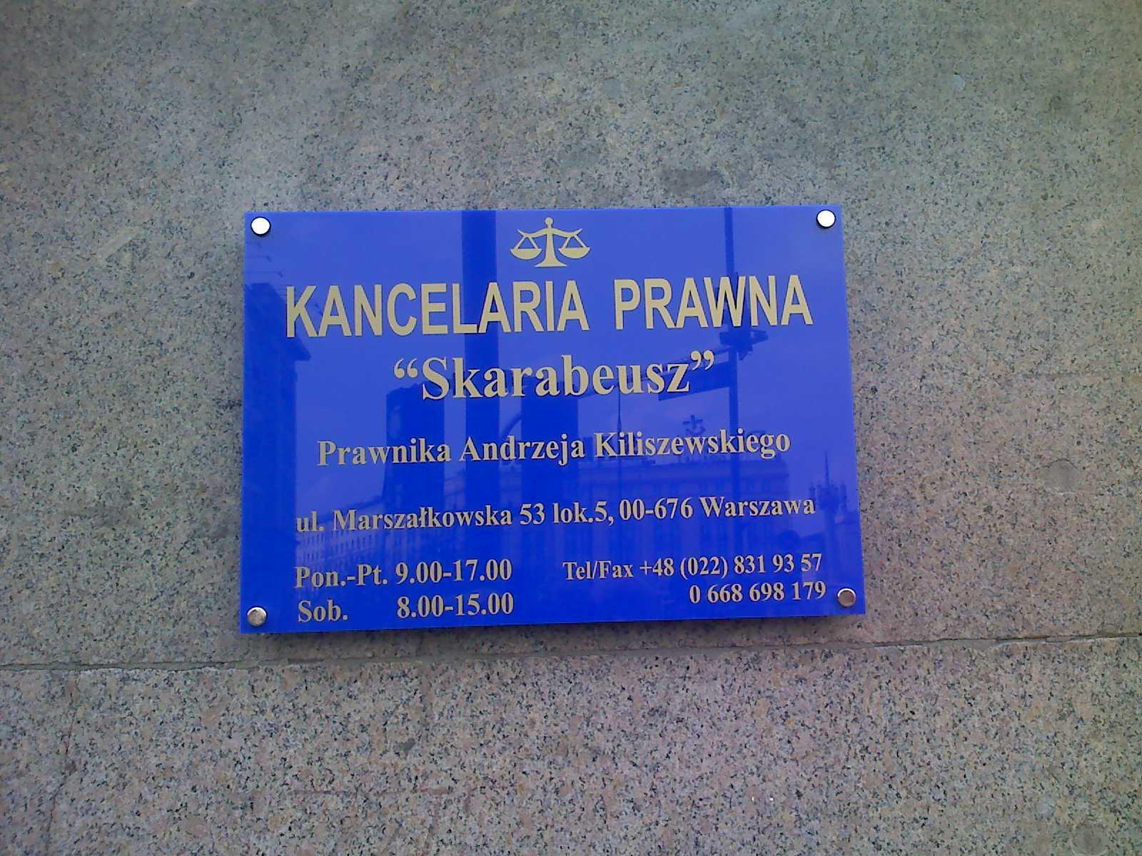 Tabliczka z Plexi