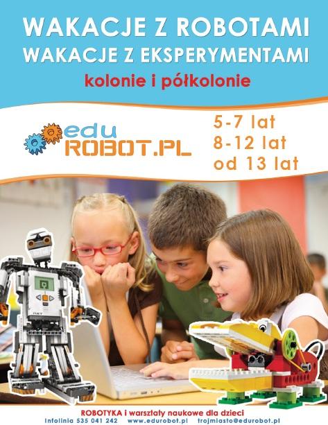 Wakacje z robotami 5-7 lat, Gdynia i Gdańsk, pomorskie