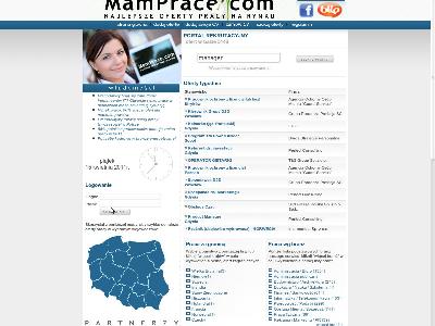 Portal rekrutacyjny MamPrace.com - kliknij, aby powiększyć