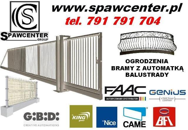 spawcenter bramy garazowe napędy automatyka ogrodzenia balustrady