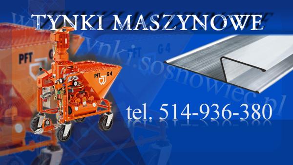 TYNKI MASZYNOWE AGREGATEM Śląsk - Sosnowiec, śląskie