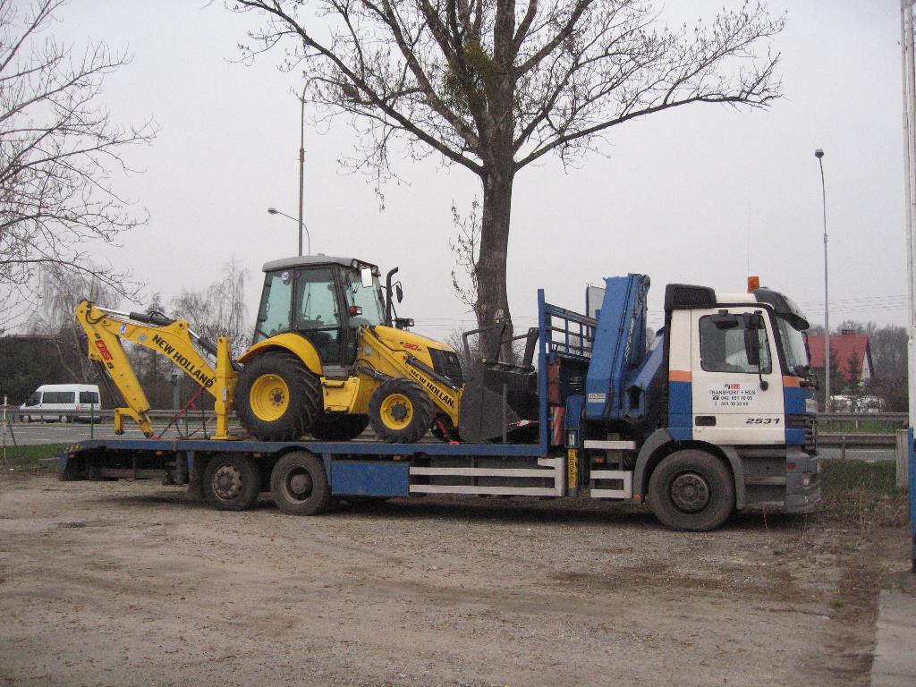 transport maszyn budowlanych i rolniczych 