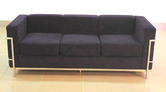 Sprzedam: sofa 3osobowa styl bauhaus obicie fiolet, Prusice, dolnośląskie