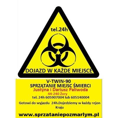 Sprzątanie dezynfekcja po zmarłym zgonie zabój, Żory,Szczeci,Kłodzko,, łódzkie