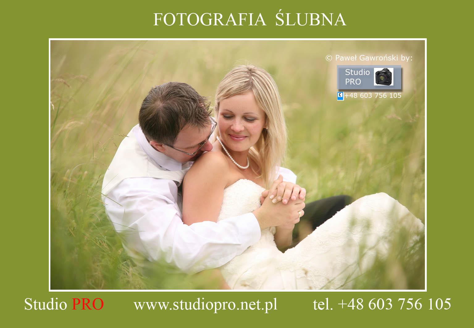 Fotografia ślubna, profesjonalnie, Ostrów wielkopolski, wielkopolskie