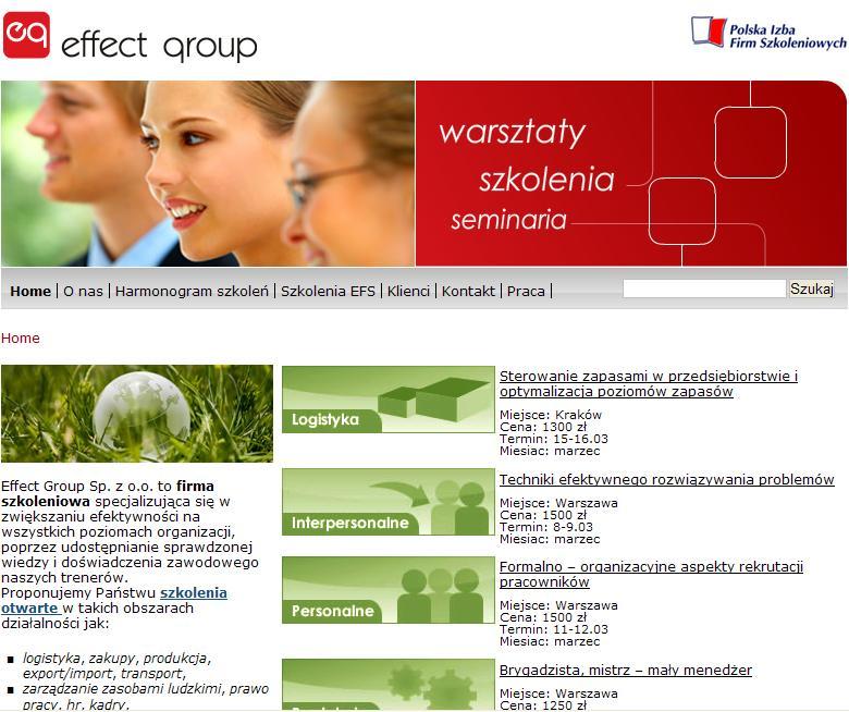 oferta szkoleń effect group