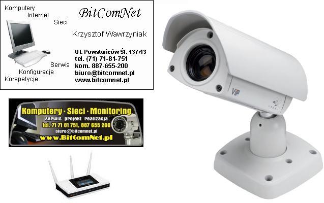 BitComNet - komputery sieci internet CCTV monitoring VoIP serwis montaż sprzedaż Wrocław psie pole