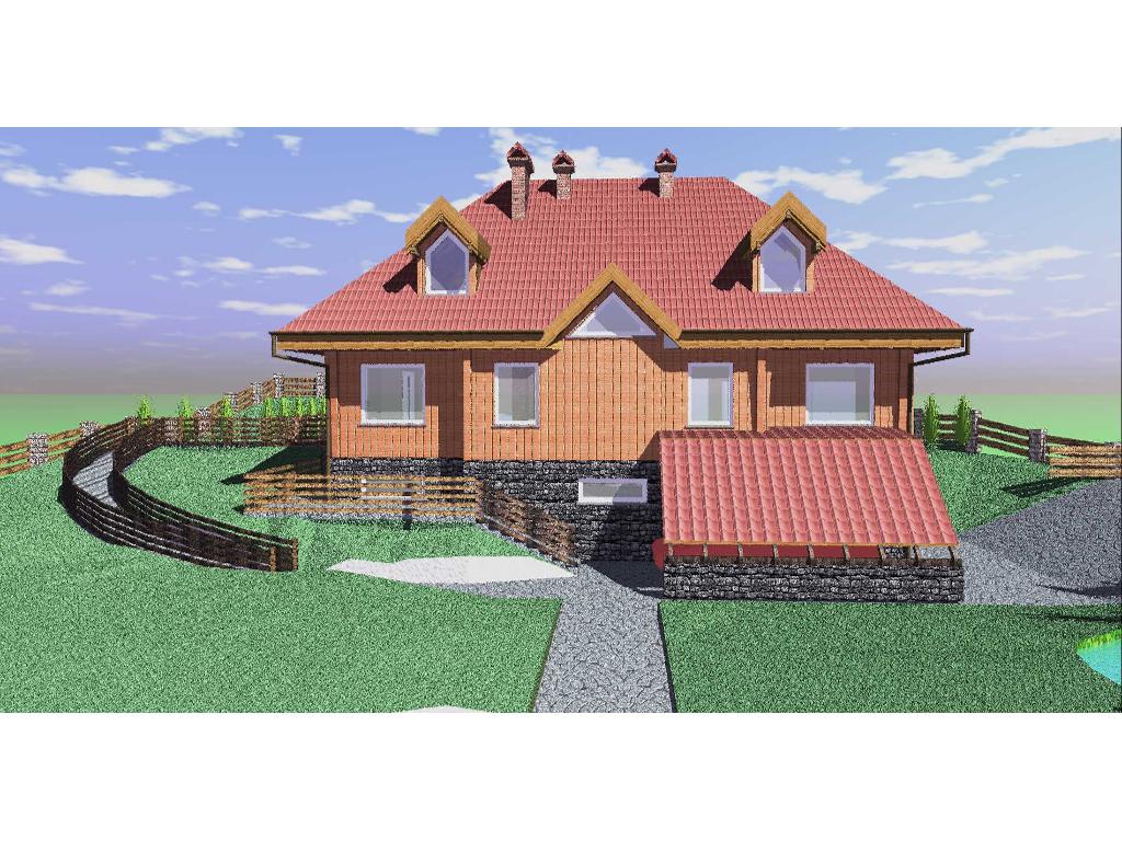 dom drewniany (system M-BAL) - Juszczyna k/Żywca