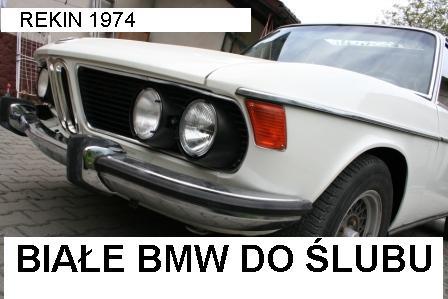 Biały BMW