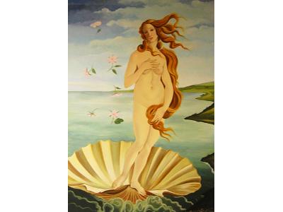 malowidło ścienne, kopia Narodziny Venus - kliknij, aby powiększyć