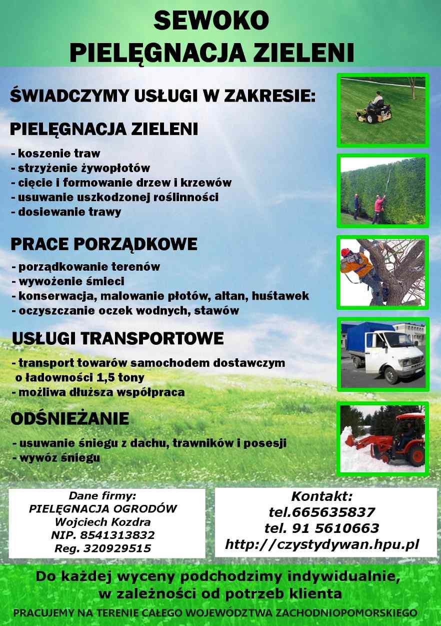 Pielegnacja zieleni, strzyżenie żywopłotów, Stargard Szczeciński , zachodniopomorskie