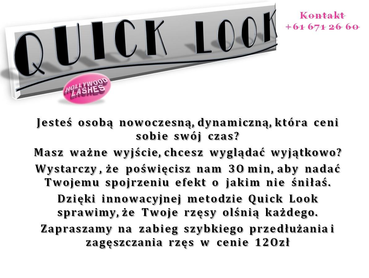 Szybkie przedłużanie rzęs Quick Look, Poznań, wielkopolskie