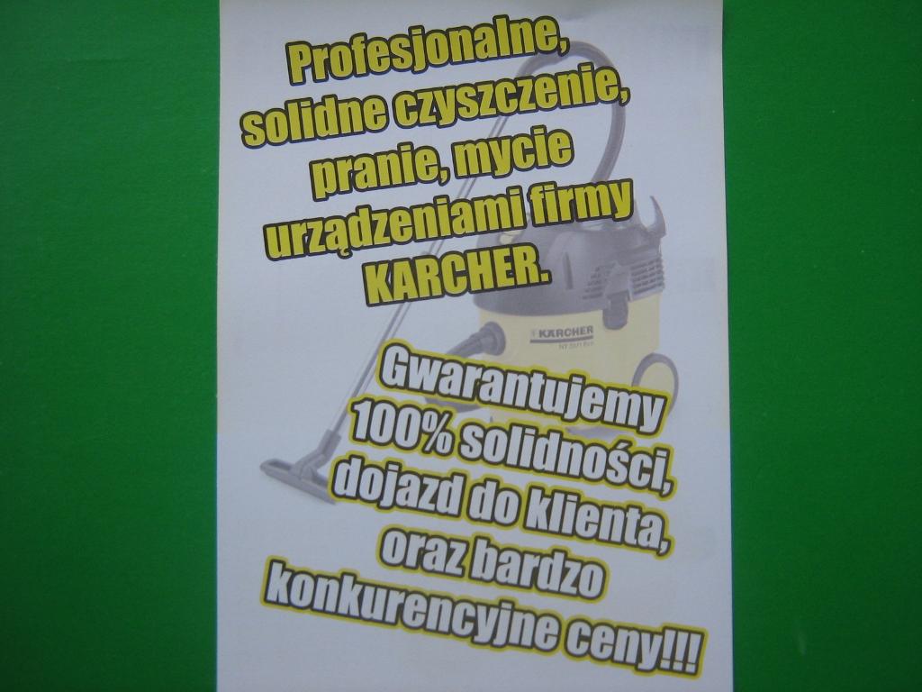 Pranie, mycie, czyszczenie KARCHER!!!, Warszawa i okolice, mazowieckie