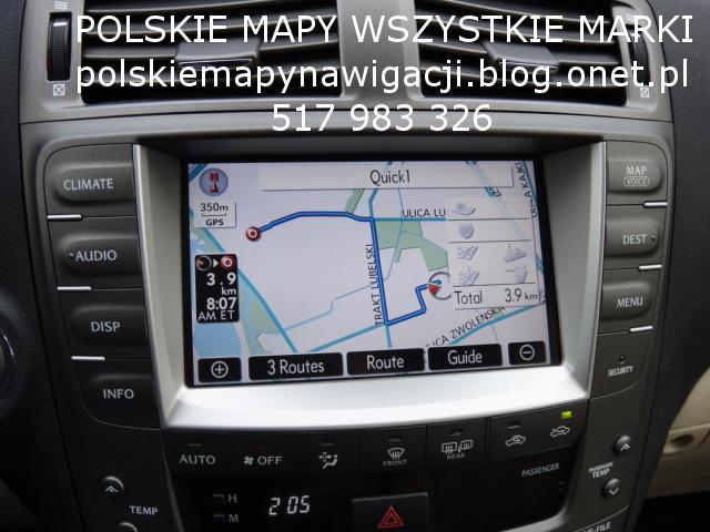 POLSKIE MAPY NAWIGACJI WSZYSTKIE MARKI, LUBLIN, lubelskie