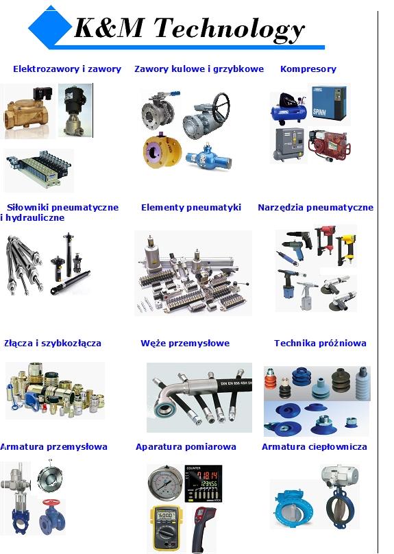 Siłowniki pneumatyczne , elektrozawowory, zawory, Łódź, łódzkie