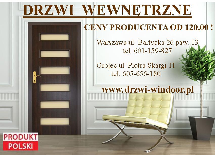 Drzwi wewnętrzne , ceny producenta od 120,00 pln , Warszawa,Grójec, mazowieckie