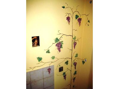 Winorośl - malunek na ścianie - kliknij, aby powiększyć