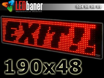Tablica LED 190x48 - kliknij, aby powiększyć