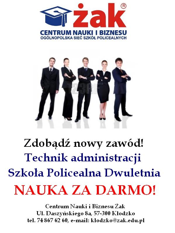 Technik ADMINISTRACJI - REKRUTACJA JUŻ TRWA !!!, Kłodzko, dolnośląskie