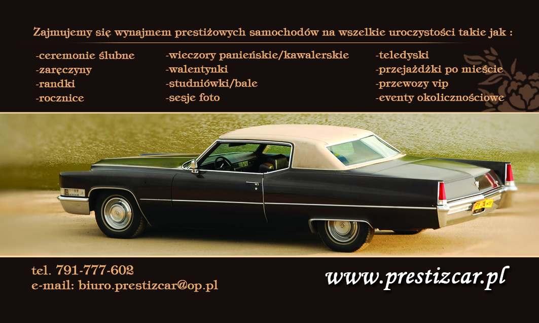 Zajedż z klasą .... Cadillac DeVille wynajem do Ślubu