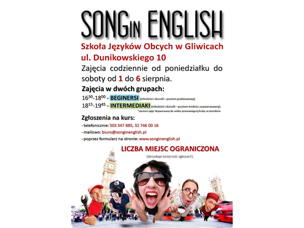 Minimal English Survival Course -Gliwice angielski, śląskie