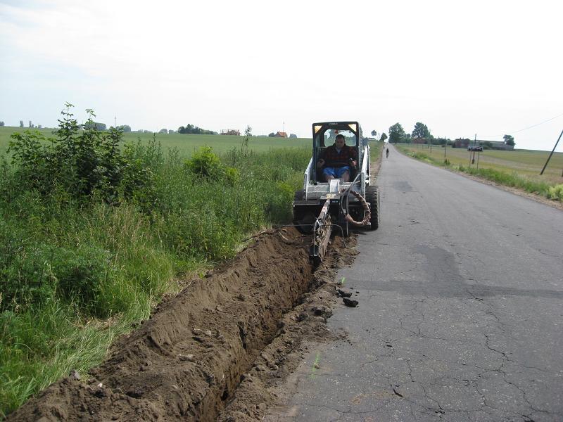 WYKOPY KOPARKĄ ŁAŃCUCHOWĄ, KRAKÓW, CAŁA POLSKA, małopolskie