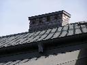 Komin i dach blachodachówka