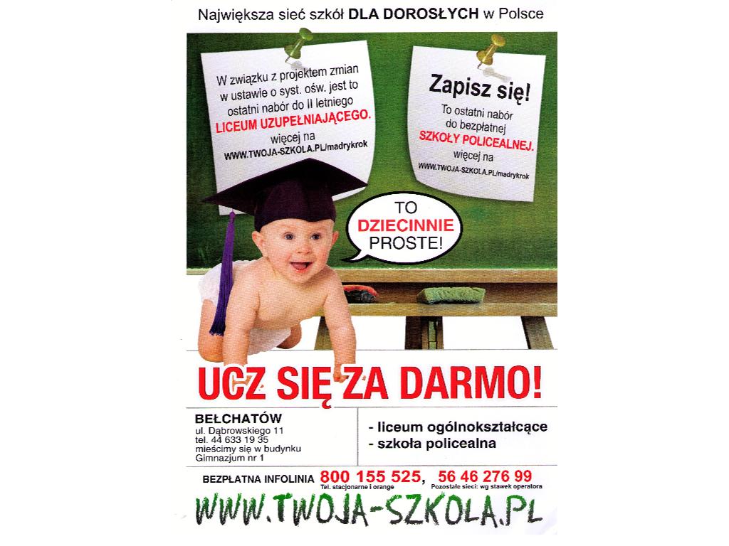 Twoja Szkoła - Prywatne LO dla Dorosłych, Bełchatów, łódzkie