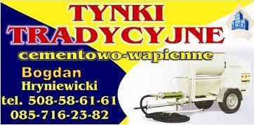 Tynki tradycyjne, tynki cementowo-wapienne, Białystok , podlaskie