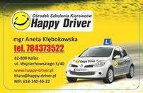 OSK Happy Driver Aneta Kłębokowska, Kalisz, wielkopolskie