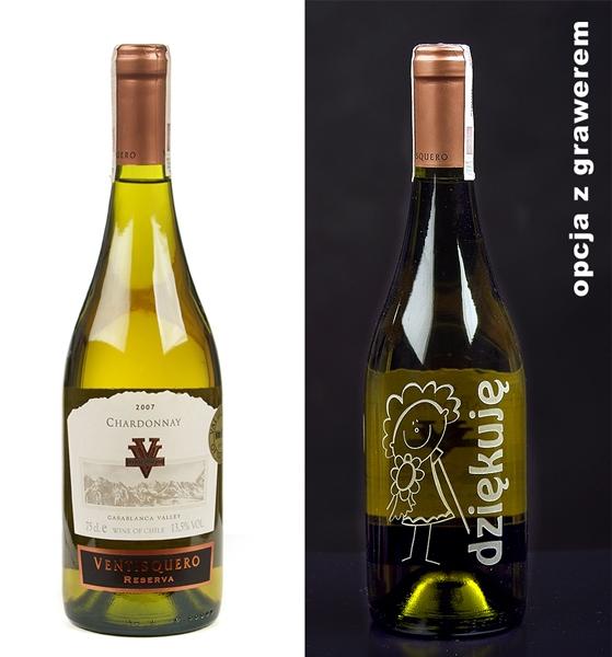 Wino z grawerem