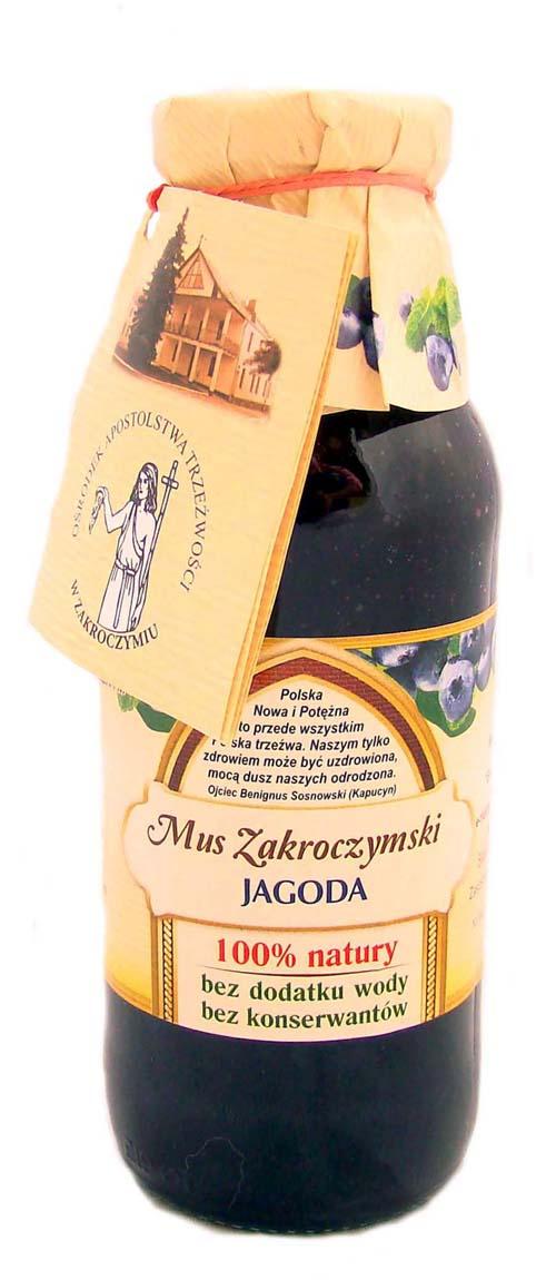 Mus Zakroczymski jagoda(100% naturalna), mazowieckie