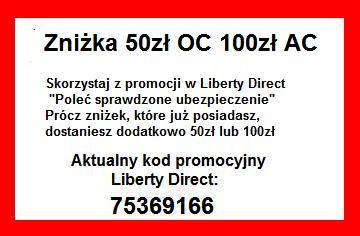 Kod promocyjny Liberty 75369166, Szewce, wielkopolskie