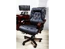 Ekskluzywny skórzany fotel biurowy MAKLER czarny, Stara Iwiczna, mazowieckie
