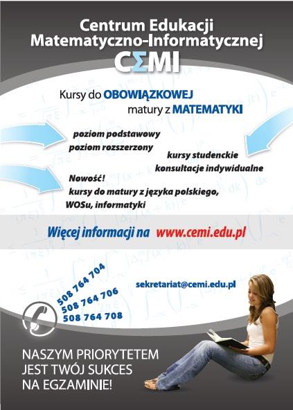 Kursy maturalne z matematyki , Lublin, lubelskie