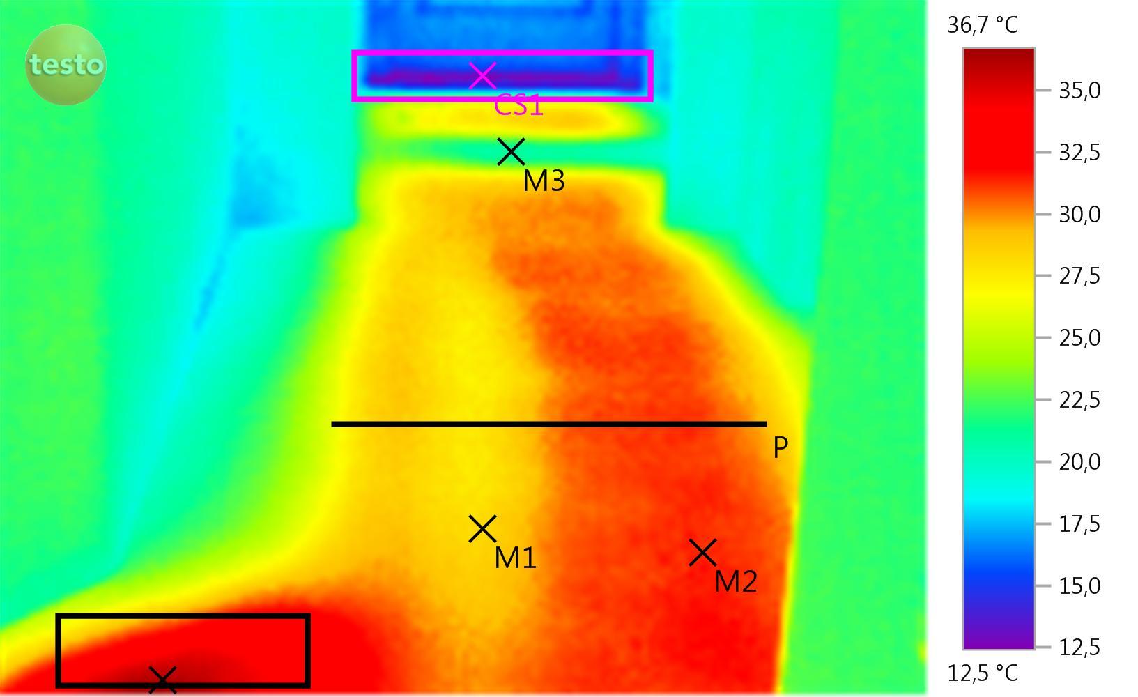 Termogram ogrzewania podłogowego