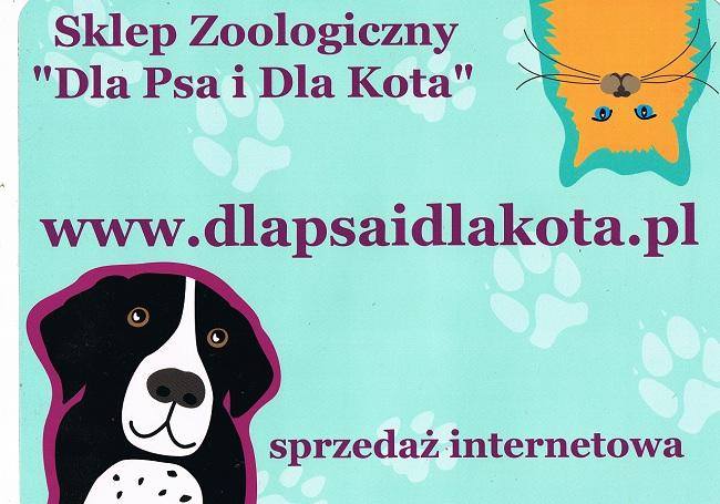 Sklep Zoologiczny "Dla Psa i dla Kota" wizytówka