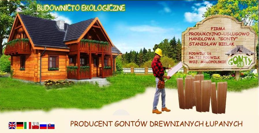 GONT DREWNIANY GONTY DREWNIANE - PRODUCENT, Podwilk, małopolskie