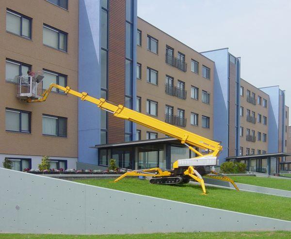 Podnośniki koszowe na przyczepie, holowane 10-29m
