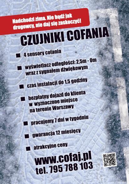 MONTAŻ CZUJNIKÓW COFANIA. DOJAZD DO KLIENTA, Warszawa, mazowieckie