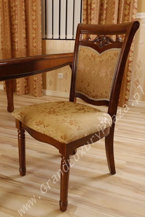 Ręcznie zdobione krzesło salonowe #8001 drewno, Stara Iwiczna, mazowieckie