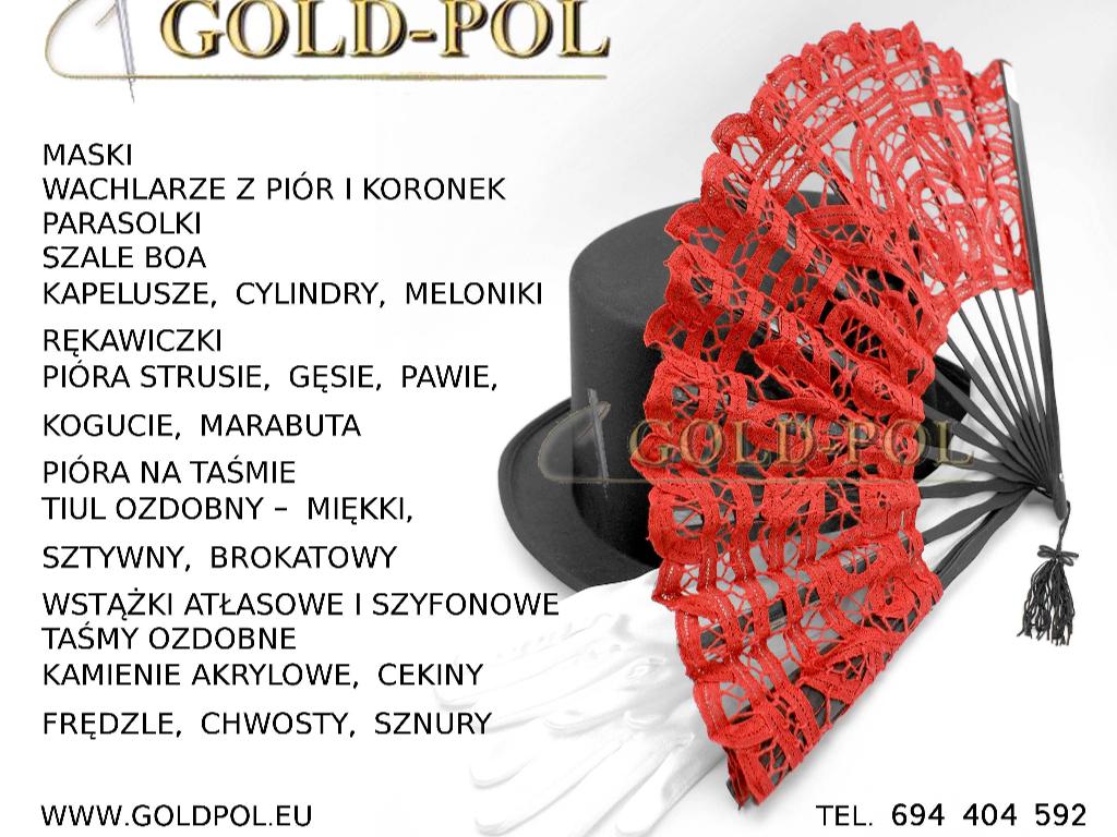 Pasmanteria internetowa sklep online www.goldpol.eu